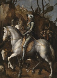 Johann Geminger: Ritter, Tod und Teufel (nach Dürer, um 1600), (c) Kunsthalle Karlsruhe