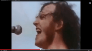 Joe Cocker 1969 in Woodstock (Screenshot aus: https://www.youtube.com/watch?v=bRzKUVjHkGk)