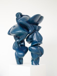 Tony Cragg: "Castor & Pollux", 2015, Holz. (© VG Bild-Kunst, Bonn 2016 / Foto Michael Richter)